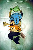 galvanized metal mermaid wall art